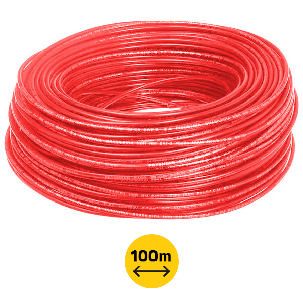 imagem de Cabo Nexans Energyflex Afitox 120 0,6/1kv 1x6mm2 - Vermelho - Rolo 100m