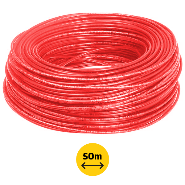 imagem de Cabo Nexans Energyflex Afitox 120 0,6/1kv 1x6mm2 - Vermelho - Rolo 50m