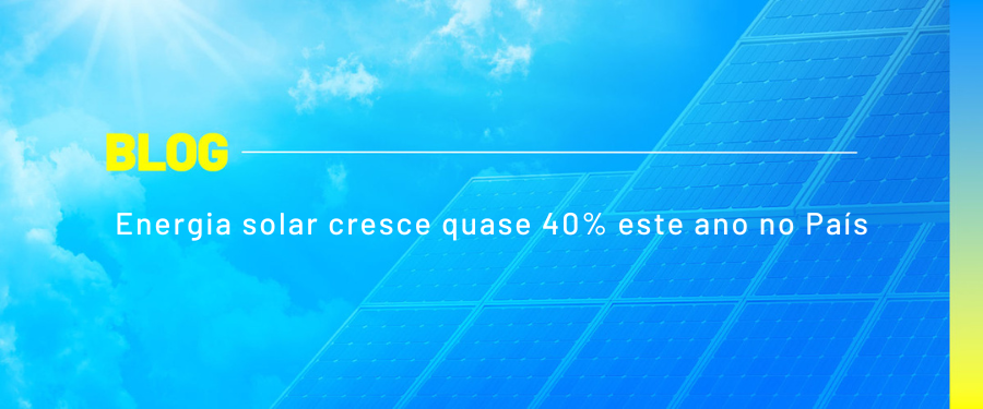 Energia solar cresce quase 40% este ano no País