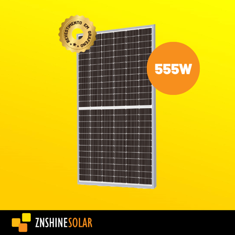 imagem de Modulo Solar Fotovoltaico Znshine 555w Monofacial Composto Por 144 Celulas de Silicio Monocristalino Zxm7-Shld144/555w