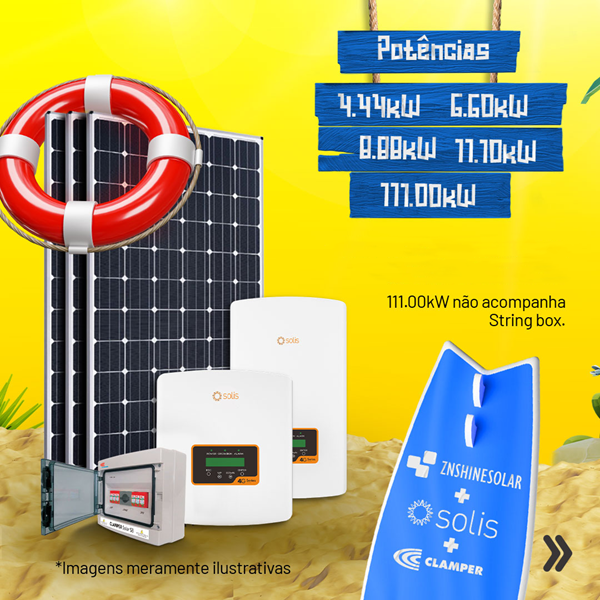 imagem de GERADOR DE ENERGIA SOLAR 11,1KWP - CHAPA METÁLICA WIN