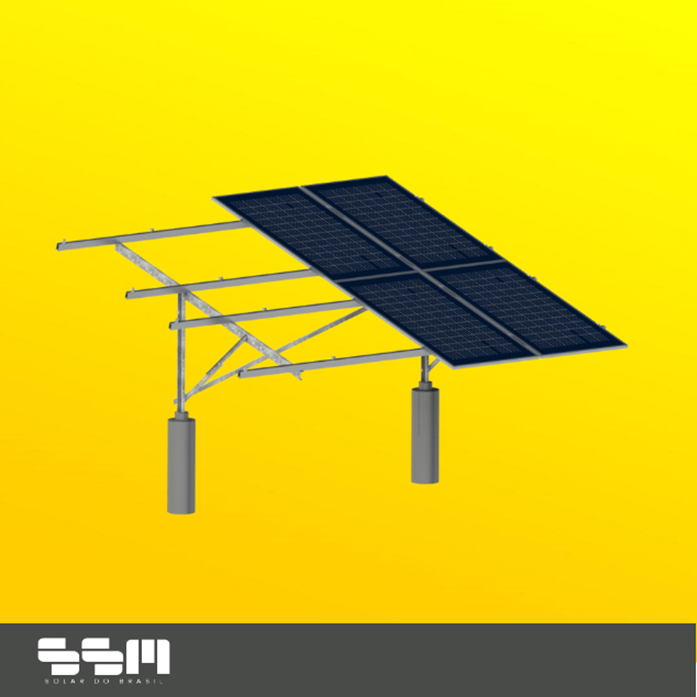 imagem de Carport Ssm Solar 2 Vagas 15 Modulos