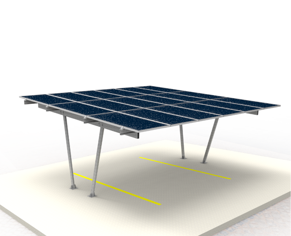 imagem de Carport Ssm Solar 2 Vagas 15 Modulos