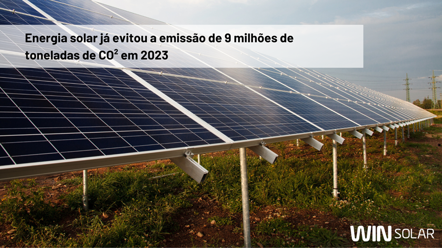 Energia solar já evitou a emissão de 9 milhões de toneladas de CO² em 2023