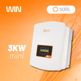 Imagem de Inversor Solis Monofasico Mini 3kw - 1 Mppt - S6-Gr1p3k-M