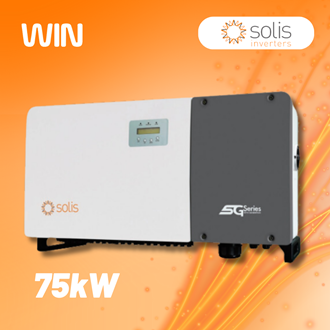 Imagem de Inversor Solis Trifasico 75kw-5g - 9 Mppt - 380v - Solis-75k-5g