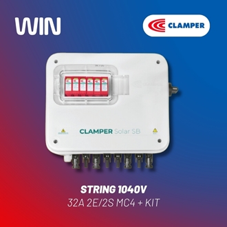 Imagem de String Box Clamper Solar 1040v 32a 2e/2s Mc4 + Kit