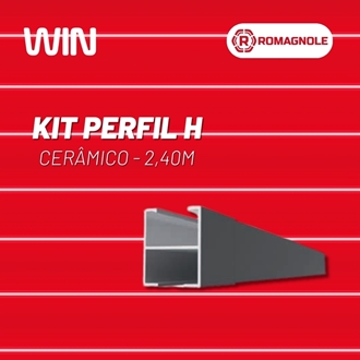 Imagem de Kit Perfil H 2,40m Telhado Ceramico Romagnole