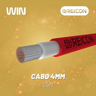 Imagem de Cabo 1x4mm2 1.8kv Cc Nbr 16 Vermelho 25m